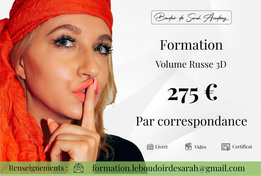 Formation volume russe 3d bouquet pré fait  par correspondance